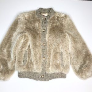 Faux fur sweater